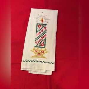 Vintage Hand Towel Hapoy New Year